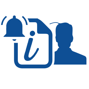 Listas de ocorrências associadas a visitantes, com alertas para o recepcionista