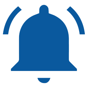 Notificação de visitas prestes a terminar (amarelo), ou com tempo previsto já excedido (vermelho)